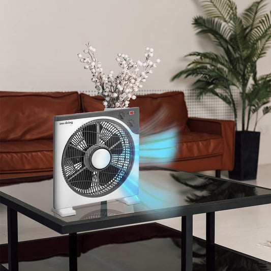 Innoliving Ventilatore Box Rotante Portatile 3 velocità INN-505